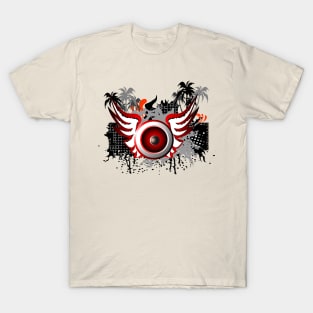 Music, Speaker with wings T-Shirt